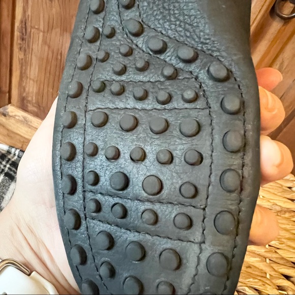 Amy Jo Gladstone New York Black Leather Slip On Driving Shoes Size 9.5 - Picture 10 of 12